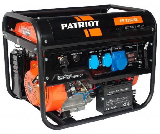 Бензогенератор Patriot GP 7210AE