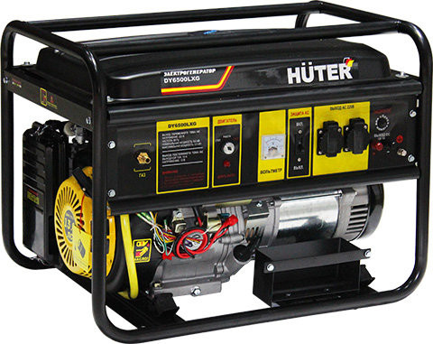 Бензогенератор мультитопливный Huter DY6500LXG